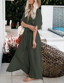 img 2 attached to Stylish Beach Cover-Up: Bsubseach Women'S Long Kimono Cardigan With Drawstring – Perfect Bikini Swimsuit Accessory
