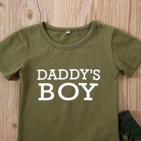 img 2 attached to 3 PCS Infant Toddler Baby Camo Clothes Letter Top Shirt+Camouflage Pants Summer Outfits