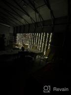 картинка 1 прикреплена к отзыву KINGTOP Curtain Fairy String Lights Plug In Twinkle 600 LED Открытый водонепроницаемый подвесной фон для окна для патио Свадьба Спальня Вечеринка Задний двор Садовые украшения, теплый белый (19.68X9.8Ft) от Tony Hanson
