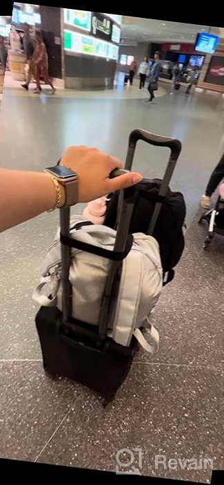 img 1 attached to Travel Conveniently With Luggage Connector Straps - 2Pack, Multi-Adjustable 1.5" W Travel Attachment Accessories For Carry On Bag Stacker review by David Cronin