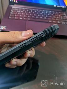 img 8 attached to Защитите свой Samsung Galaxy A70 с помощью чехла Poetic Revolution — прочного двухслойного противоударного чехла по всему телу с подставкой и встроенной защитной пленкой для экрана черного цвета