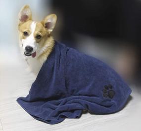 img 1 attached to DRI Ultra Quick Dry Microfiber Pet Towel - Absorbent And Convenient (Small, 40 X 28 Inch)