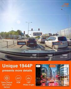 img 2 attached to Capture Every Moment On The Road With Vantrue E1 Mini Dash Cam: 2.5K, GPS, WiFi, Voice Control, Night Vision, 24-Hr Parking Mode & More!
