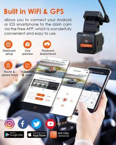 img 1 attached to Capture Every Moment On The Road With Vantrue E1 Mini Dash Cam: 2.5K, GPS, WiFi, Voice Control, Night Vision, 24-Hr Parking Mode & More!
