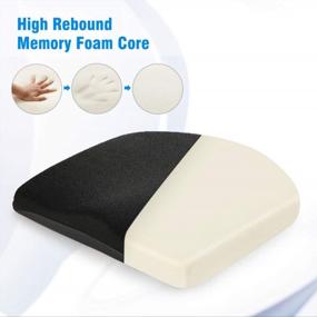 img 3 attached to Ultimate Comfort And Support: Tsumbay Memory Foam Seat Cushion For Home, Office, And Car
