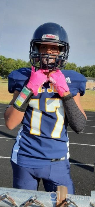 img 1 attached to Experience Unmatched Grip And Control On The Field With Nxtrnd G1 Pro Football Gloves For Men And Youth Boys review by Anthony Watkins