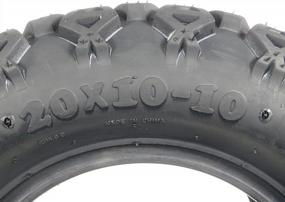 img 2 attached to MASSFX SL201010(X2) 4 PLY Golf Cart Turf Tires 20X10-10, Set Of Two (2)Tires
