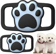 lopnord airtag dog collar holder: waterproof silicone case, 2 pack airtags dog tag collar for apple air tag gps - pet dog cat collar backpack protection included! logo