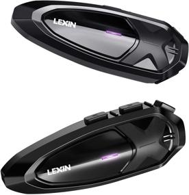 img 4 attached to 🏍️ LEXIN LX-GTX: Advanced Motorcycle Helmet Bluetooth Headset with 10-Way Communication, Superior Intercom Range, and Waterproof Design