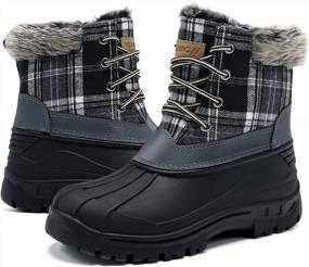 img 4 attached to ASHION Women'S Waterproof Duck Boots - Perfect For Snow, Combat And Rain