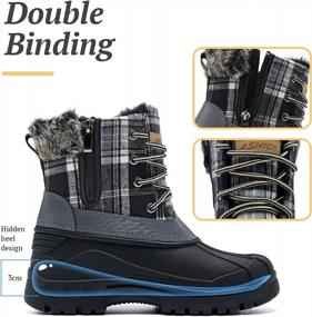 img 1 attached to ASHION Women'S Waterproof Duck Boots - Perfect For Snow, Combat And Rain