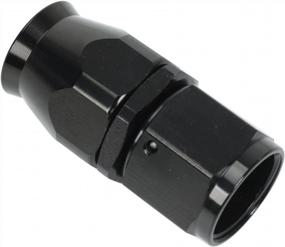 img 4 attached to 10AN AN10 Straight PTFE Teflon Swivel Hose End Fitting Adapter By Smileracing Black