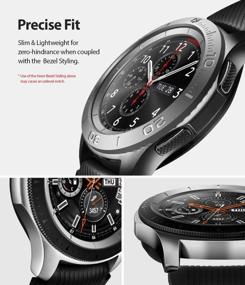 img 1 attached to Stainless Steel Inner Bezel Styling Cover For Galaxy Watch 46Mm & Gear S3 - Anti-Scratch Protection With Bezel Ring Adhesive [GW-46-IN-03]