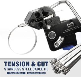 img 2 attached to 🔧 IWISS Stainless Steel Cable Tie Tool: Efficient Zip Gun Metal Zip Tensioner with Cutter & Release Tool