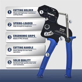 img 3 attached to 🔧 IWISS Stainless Steel Cable Tie Tool: Efficient Zip Gun Metal Zip Tensioner with Cutter & Release Tool