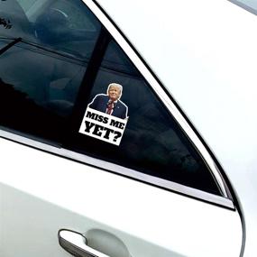 img 1 attached to 100 Pcs Trump Miss Me Yet Hilarious Stickers, Perfect for Car Bumper, Motorcycle Helmet, Gas Pump, Laptop, and Window Decoration.