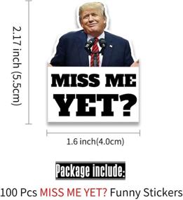 img 3 attached to 100 Pcs Trump Miss Me Yet Hilarious Stickers, Perfect for Car Bumper, Motorcycle Helmet, Gas Pump, Laptop, and Window Decoration.