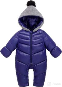 img 4 attached to Ohrwurm Unisex Baby Winter Snowsuit with Zippered Hood | Soft Jumpsuit Romper | One-Piece Design