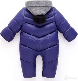 img 3 attached to Ohrwurm Unisex Baby Winter Snowsuit with Zippered Hood | Soft Jumpsuit Romper | One-Piece Design