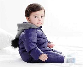 img 2 attached to Ohrwurm Unisex Baby Winter Snowsuit with Zippered Hood | Soft Jumpsuit Romper | One-Piece Design