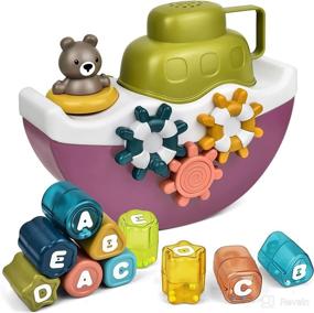 img 4 attached to LiKee Stacking Letters Swimming Toddlers Baby & Toddler Toys