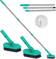 🧹 sukesiai cleaning brush: 48 inch long handle with hook - shower, tub, and tile scrubber for effective bathroom cleaning logo