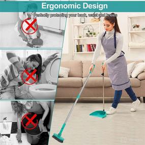 img 3 attached to 🧹 SUKESIAI Cleaning Brush: 48 Inch Long Handle with Hook - Shower, Tub, and Tile Scrubber for effective Bathroom Cleaning