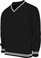 men's athletic v-neck windbreaker golf shirt by bcpolo for ultimate wind protection logo