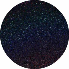 img 2 attached to Hemway Craft Glitter 100G / 3.5Oz Glitter Flakes For Arts Crafts Tumblers Resin Epoxy Scrapbook Glass Schools Paper Halloween Decorations - Ultrafine (1/128" 0.008" 0.2Mm) - Black Holographic