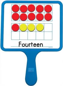 img 3 attached to Set Of 5 Magnetic Dry-Erase Ten Frame Paddles By EAI Education