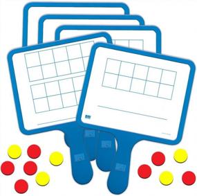 img 2 attached to Set Of 5 Magnetic Dry-Erase Ten Frame Paddles By EAI Education