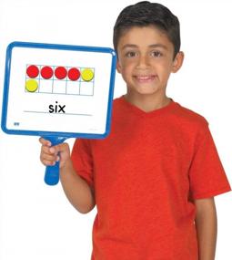 img 1 attached to Set Of 5 Magnetic Dry-Erase Ten Frame Paddles By EAI Education