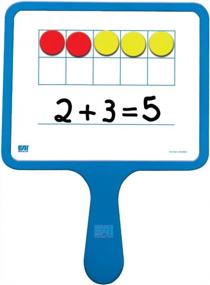 img 4 attached to Set Of 5 Magnetic Dry-Erase Ten Frame Paddles By EAI Education