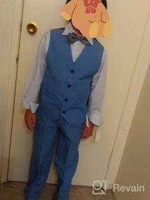 img 6 attached to 👔 Calvin Klein Boys' 4-Piece Formal Suit Set with Dress Shirt, Bow Tie, Suit Vest & Dress Pants