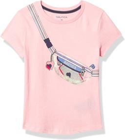 img 2 attached to 👚 Nautica Girls Sleeve Graphic X Large Girls' Clothing: Stylish Tops, Tees & Blouses for Fashionable Girls