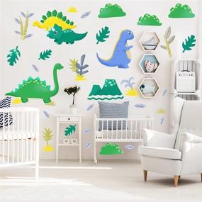 img 2 attached to BUCKOO Funny Dinosaur Wall Decals