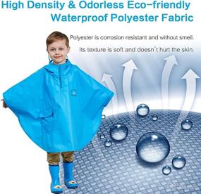 img 2 attached to 🌈 Playful and Protective Kids Rain Wear: 3D Cartoon Toddler Raincoat Jacket Poncho for Boys and Girls