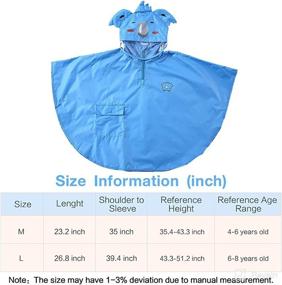 img 3 attached to 🌈 Playful and Protective Kids Rain Wear: 3D Cartoon Toddler Raincoat Jacket Poncho for Boys and Girls