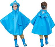 🌈 playful and protective kids rain wear: 3d cartoon toddler raincoat jacket poncho for boys and girls логотип