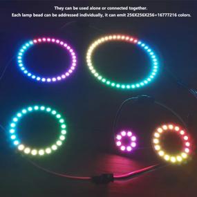 img 3 attached to 2 Pack 16 Bits 5050 RGB LED Light Addressable WS 2812B Dream Color Pixel Кольцевая лампа — 256X256X256 = 16777216 цветов