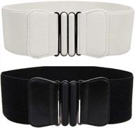 women's plus size elastic dress belt - vochic stretch waistband waist belt for flattering fit logo