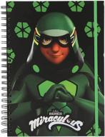 unleash your inner superhero with zag store's miraculous ladybug carapace a4 notebook logo