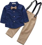 👔 gentleman toddler suspenders outfits - exceptional boys' clothing sets logo