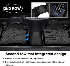 img 1 attached to 🚗 T TGBROS Custom Fit for Car Floor Mats 2017-2022 Nissan Rogue Sport: All-Weather Liners Front & Rear, Non-Slip TPE, Odorless – Full Set