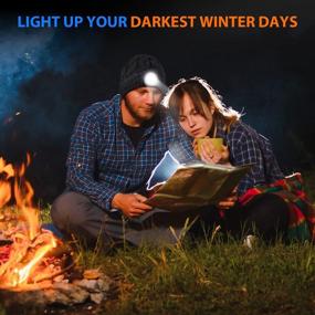 img 2 attached to Light Up Your Winter With GREENEVER LED Beanie Hat - The Perfect Gift For Men And Women