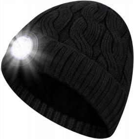 img 4 attached to Light Up Your Winter With GREENEVER LED Beanie Hat - The Perfect Gift For Men And Women