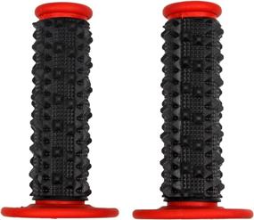 img 1 attached to 🐻 PolarBear 7/8'' Dirt Bike Grips - Universal Handlebar Grips with Pillow Rubber Technology for Anti-Slip Racing Experience