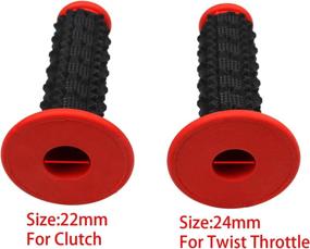 img 3 attached to 🐻 PolarBear 7/8'' Dirt Bike Grips - Universal Handlebar Grips with Pillow Rubber Technology for Anti-Slip Racing Experience