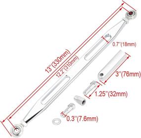 img 3 attached to 🏍️ Enhance Your Harley Davidson Experience with PBYMT Chrome Shift Linkage Gear: Compatible for Softail, Trike, Road King, Electra Glide (1986-2022)