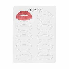 img 3 attached to 5Pcs BRAWNA Black Lip Practice Skin For PMU Machine - Microblading Supplies For Permanent Makeup Artists & Tattooists